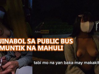 RISKY Public Bus Handjob with Guy I met online 40 years old
