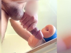 Magic penis never falls, cummed
