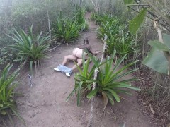 Meeting with my neighbor in the forest... It was just to suck his dick... we fucked without a condom