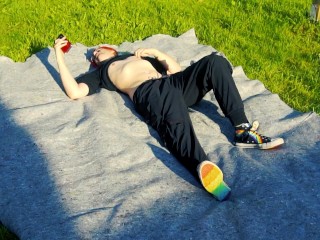 Fun with Lube in the Backyard