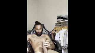 Brazilian Jerk With Big Black Cock And Hot Tattoos