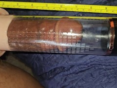 Measuring and pumping little cock 0