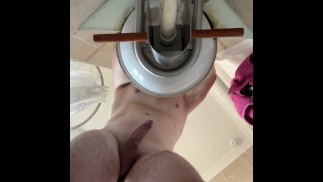 I was turned on so, I tried EDGING myself, but then I CUM to my fleshlight