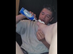 My husband sucking whipped cream from my toes! - Screenshot 4 of 16 - Feet Fetish