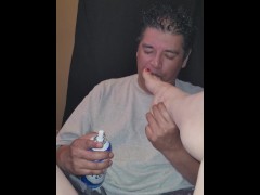 My husband sucking whipped cream from my toes! - Screenshot 5 of 16 - Feet Licking