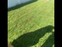 Fucking Blonde Pawg Outside While She Cuts My Lawn(FULL VIDEO ON MY ONLYFANS)