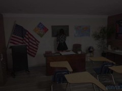 Dominant teacher teaches a disobedient student some discipline - Screenshot 1 of 16 - Pervertedpov