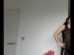 TRANSPARENT MAXI DRESS TRY ON! | Venus Energy | Natural Hairy Body | ONLYFANS & FANSLY @VENUSENERGY