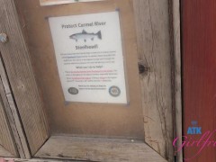 Behind the scenes on a fun date with Riley Rose to the beach (roadhead blowjob)