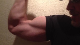 Bicep Flex Up Close
