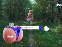 Няшка-лесбиянка заблудилась в лесу и нарвалась на хуй лесника. - Screenshot 1 of 16 - в лесу