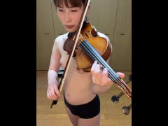 日本人女性が裸でバイオリンを弾く　ヴィヴァルディ春 - Screenshot 14 of 16 - Japanese
