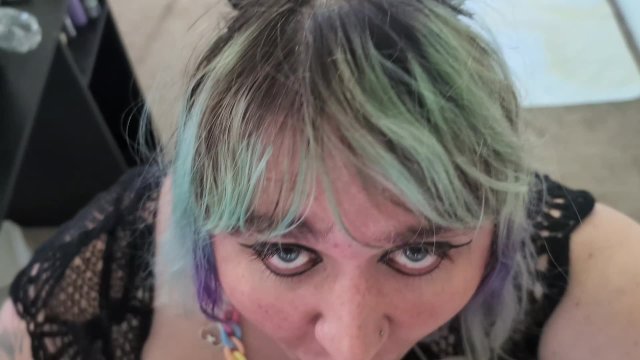 Naughty Trans Goth Girl Gets Railed By Dragon Cock
