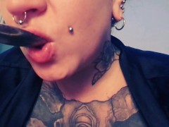 Safe For Work- Close-Up Loudly Slurping Homemade Mixed Vegetable Soup ASMR (eating fetish)