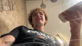 Young CUTE GUY Jerks OFF At CAMERA  CUTE DICK At Shower and BOY