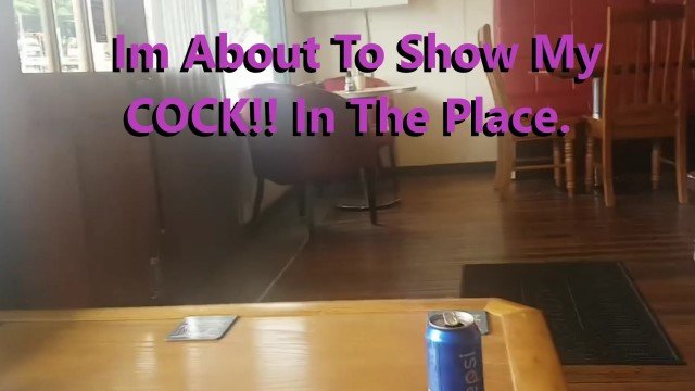 Nervous And HORNY in a Public Cafe With PEOPLE!!!