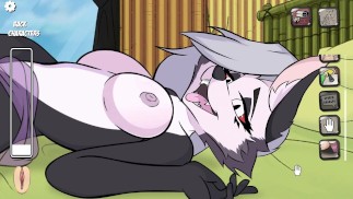 HELLUVA PORN loona masturbates on bed and visits pleasure room