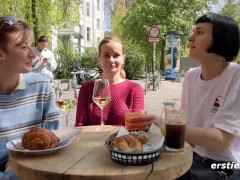 Ersties - Three Hot Models Walk Around Berlin Before Having Lesbian Sex