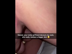 Snapchat Gym Compilation: 18-year-old teen cheats on her skinny boyfriend with the personal trainer