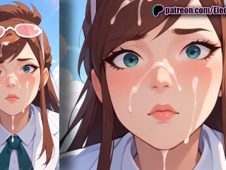 Ema Skye и глубокий минет после анала!