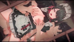 【绝区零 艾莲・乔(喬) #02】群交 3D 色情动画。(指交,手淫,口交,性爱)