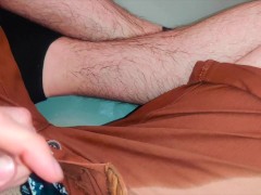 Pissing Myself And Jerking Off