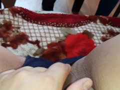 Three student girls masturbate hotly after studying - IkaSmokS