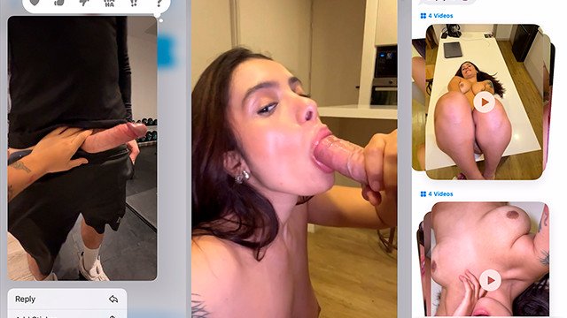 Cuckold Texts cheating hubby with Unexpected Gym Fuck