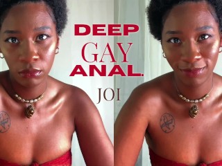 Глубокий гей-. eKRYSTALLINE поощряет би JOI Ebony Femdom