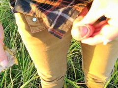 Public pee compilation in the nature