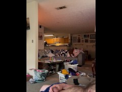 Straight guy jacking off