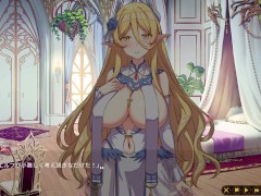 【#09 精霊の妊 – 傲慢なエルフたちを妊娠させて征服せよ-実況】金髪爆乳エルフにオークが手コキや騎乗位でぶっかけ中出し射精させられる。 3/16