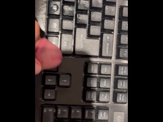 Intern Jerking on Computer Keyboard - Dane Coxx