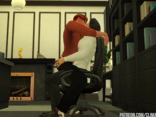 Ginger Intern Seduces CEO for Office Fuck: Sims 4