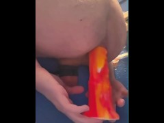 Horse cock self anal fuck