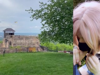 Cute Teen Blowing BF's Dick at a Castle - NagisaIf's Adventure Blog #02