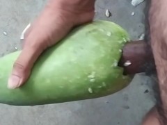 I Fucked An Ass Gourd Lonely While People Roaming Around My Room, A Lot Moaning Fucking & Cum