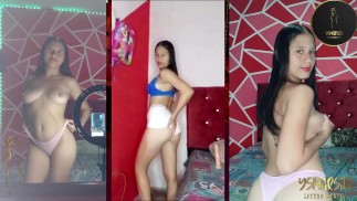 she pulls down her underwear and spreads her buttocks open