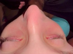 White Slut Gagging On BBC (sound up) 16/16