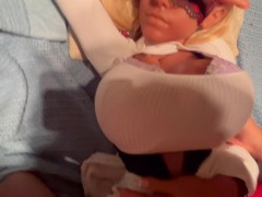 Petite Graduated Dutchdoll 18+ Tiny Waist with Huge Tits  blindfolded