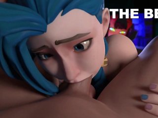 Jinx chupa una gran polla apasionadamente