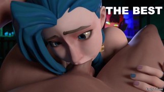 Jinx sucks a big cock passionately