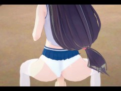 Fuck Tenis Girl in Public - Special Harem Class Sex Scene