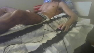 Masturbating in bed
