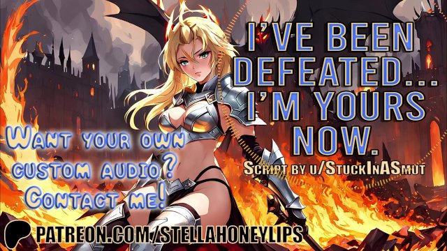 Paladin turns into the Demon King's blowjob giving, ass eating, Pleasureslut  Audio Roleplay