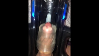 Snap Chat Sexting pics & vids then cumming hard using my LETEN Thrusting-Pro Male Masturbator