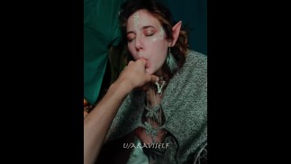 Elf Princess sneaks into your tent to fuck