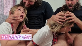 Cute British Blonde Gagging on Big Cock - Blowjob Video ft. LilBabyLou