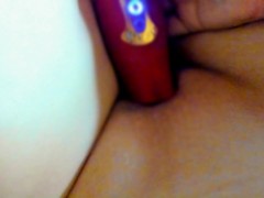 縞パンはいた女のおもちゃオナニー。 - Screenshot 8 of 16 - クリトリスオナニー