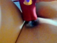 縞パンはいた女のおもちゃオナニー。 - Screenshot 9 of 16 - おもちゃ